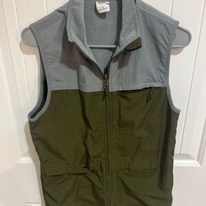 Fielder Bonobos Reversible Green and Gray Sleeveless Fleece Lined Vest XS NWOT